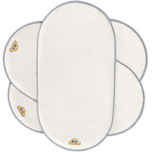 BlueSnail Waterproof Changing Pad Liners 3 Count (14"X26.5", White), Bassinet Pad Liner