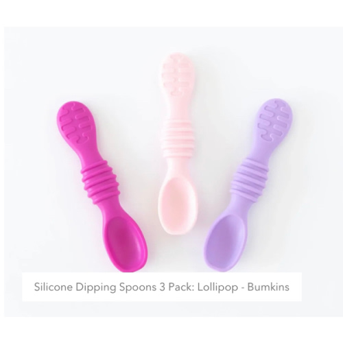 2-in-1 Silicone Infant Spoons for Dipping & Scooping | Bumkins Baby