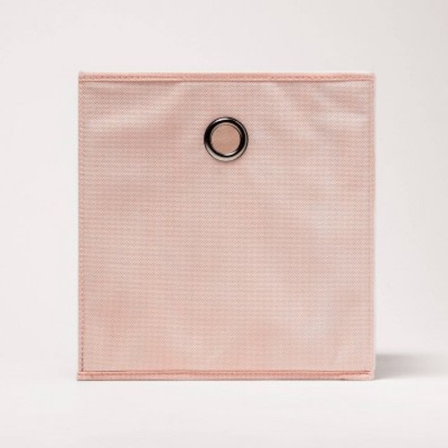 11" Fabric Cube Storage Bin - Room Essentials™, Color: Peach Blush