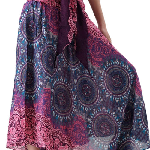 Long Skirts for Women Maxi Boho Skirt Floral Print