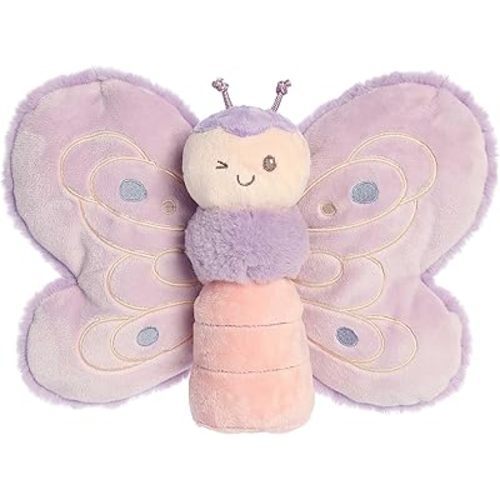 Aurora® Playful Flutterflies™ Flutterfly™ Baby Stuffed Animal - Soft & Cuddly Toy - Imaginative Play - Purple 12.5 Inches