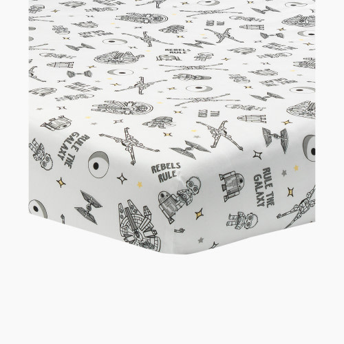 Lambs & Ivy Star Wars Signature Rebels Rule Cotton Fitted Crib Sheet - Star Wars Signature Rebels Rule