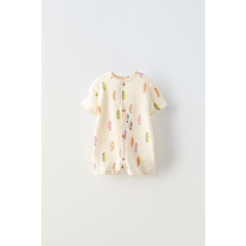 SURFBOARD SHORT JUMPSUIT - Light ecru | ZARA United States