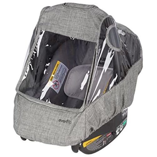 Evenflo Infant Car Seat Weather Shield and Rain Cover, Grey Melange