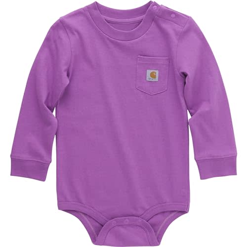 Carhartt Unisex Baby Long-Sleeve Pocket Bodysuit