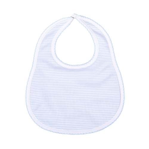 Mini Stripes Bib- Blue