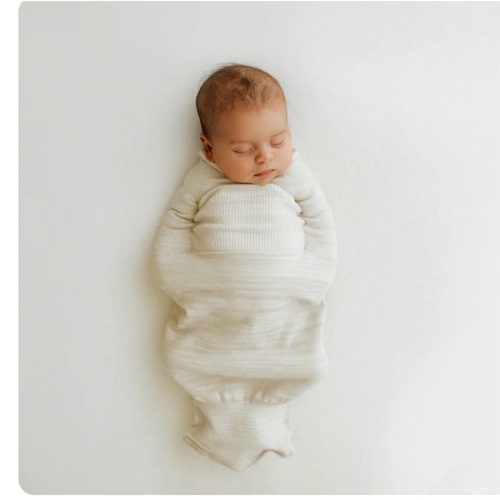 Bamboo Blend Beige Swaddle Sleep Sack – Swaddelini