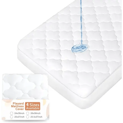 Amazon.com: Pack N Play Mattress Pad (4 Sizes), Fit Graco Pack 'n Play Travel Dome LX Playard, Pack and Play Mattress Sheets Cover Protector Waterproof Soft Quilted, Pack and Play Mattress Sheets Fitted : Moonsea: Baby