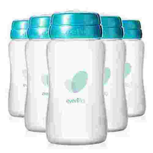 Evenflo Advanced Breast Milk Collection Bottles 5 Ounce, 6 Count