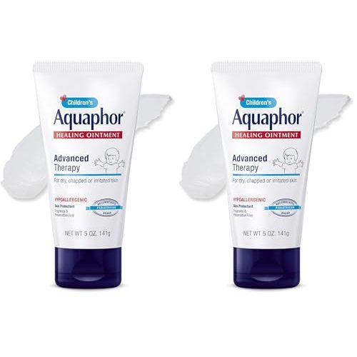 Aquaphor Children's Healing Ointment, Advanced Therapy Skin Protectant, Dry Skin Body Moisturizer, Multi-Purpose Healing Ointment for Kids, For Dry, Cracked Skin & Minor Cuts & Burns, 5 Oz Tube
