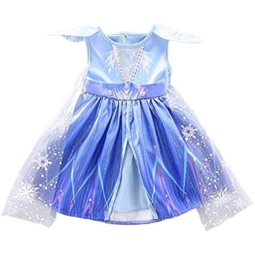 Dressy Daisy Girls' Princess Costumes Snow Queen Dress Up Halloween Birthday Fancy Party Dresses