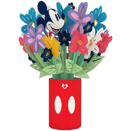Lovepop Disney's Mickey Mouse Colorful Blooms Bouquet, Pop Up Bouquet, Pop Up Greeting Card, Disney Birthday Card