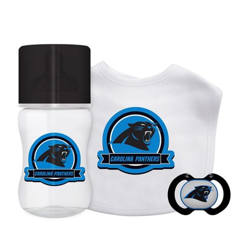Baby Fanatic Officially Licensed 3 Piece Unisex Gift Set - Nfl Carolina Panthers