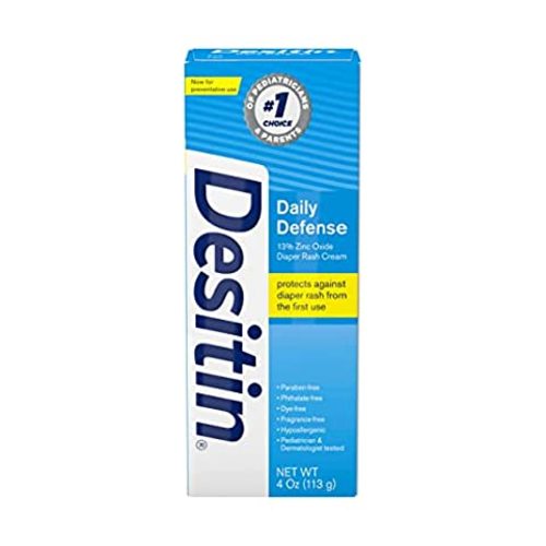 Amazon.com: Desitin Daily Defense Baby Diaper Rash Cream with Zinc Oxide to Treat, Relieve & Prevent diaper rash, Hypoallergenic, Dye-, Phthalate- & Paraben-Free, 4.8 oz : Baby