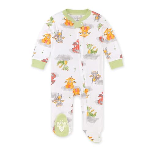 Burt's Bees Baby Boys' Sleep and Play Pjs, 100% Organic Cotton One-piece Zip Front Romper Jumpsuit Pajamas