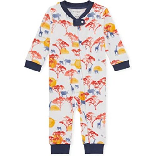 Burt's Bees Baby baby-boys Sleep and Play Pjs, 100% Organic Cotton One-piece Zip Front Romper Jumpsuit Pajamas