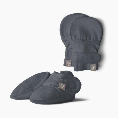 Goumi Kids Stay on Baby Mitts + Boots Bundle - Midnight, 0-3 M