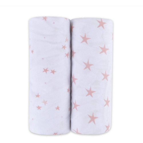 Pink Stars Changing Pad Cover | Cradle Sheet Set – Ely's & Co.