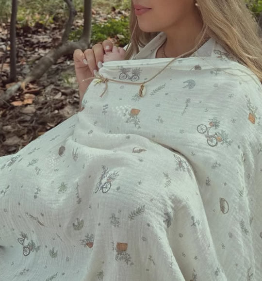 Muslin Nursing Cover - FLORAL CRUISER Pattern