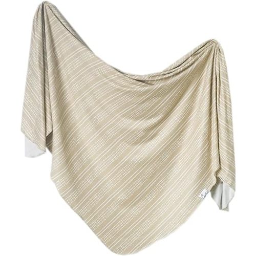 Copper Pearl Large Premium Knit Baby Swaddle Receiving Blanket Clay