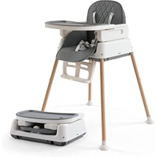 3 in 1 Baby High Chair,Adjustable Convertible Chairs Baby High Chairs for Babies and Toddlers,Portable and Easy to Clean,Gray