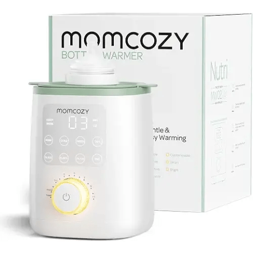 Momcozy Baby Bottle Warmer for Breast Milk, Fullest Nutrients Preserved | Fast & Even Heat, Night Light for Nighttime Breastfeeding, One-Touch Easy Use, Newborn Essentials Supplies Gift for Mom