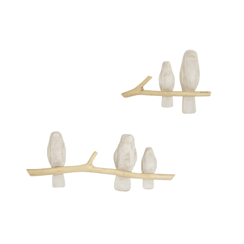 Perch Wall Decor - 2-pc. | Nursery Decor - Crane Baby