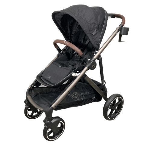 Cybex Gazelle S Modular Stroller, Moon Black, Taupe Frame, 2024