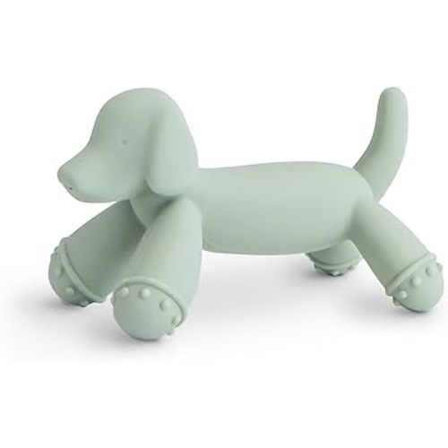 mushie Silicone Baby Teether Toy | Dog Figurine Teether