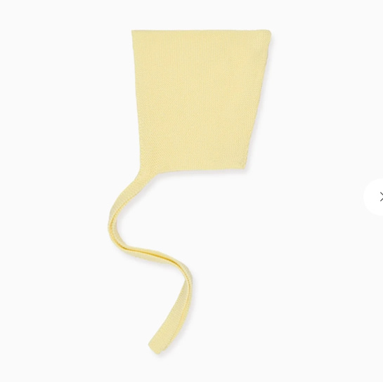 Newborn Take home | Lemon Alma Cotton Baby Knitted Bonnet | La Coqueta Kids US