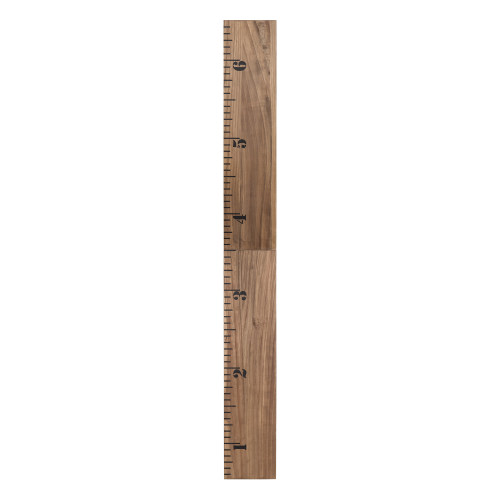 Free Shipping! Kate and Laurel Growth Chart 6.5' Wood Wall Ruler, Rustic Brown