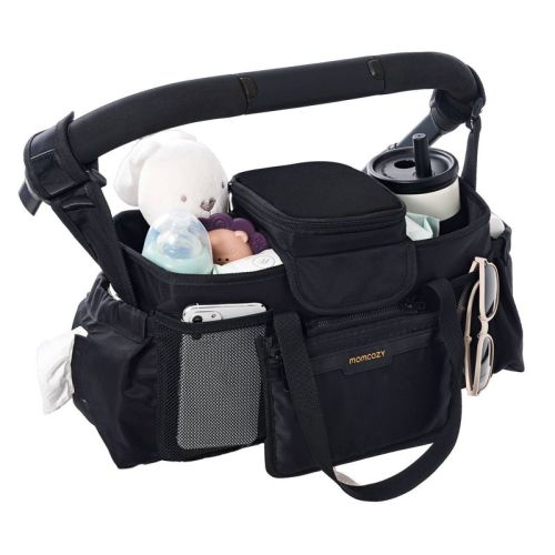 Momcozy Universal Large Capacity Stroller Organizer Bag - Black
