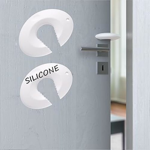 Silicone Door Pinch Guard 2-Pack – Baby Proofing Door Slam Stopper, Door Stopper for Kids Safety, Baby Proof Door Stopper