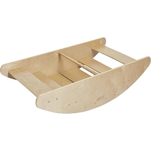 ECR4Kids Rocking Boat and Steps, Play Center, Natural
