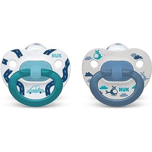 NUK Orthodontic Pacifiers, Blue, 18-36 Months, Pack of 2