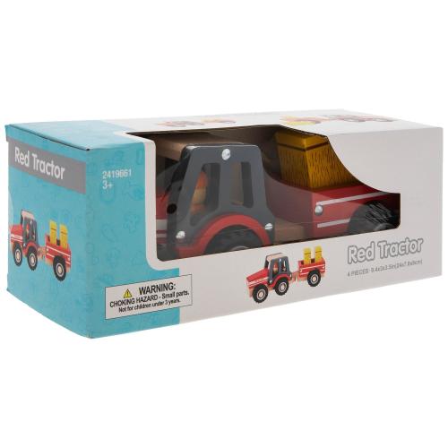 Red Wood Tractor