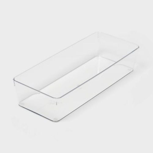 6"x15" Drawer Flatware Organizer - Brightroom™: Clear PETG, In-Drawer Kitchen Storage, Contemporary Style