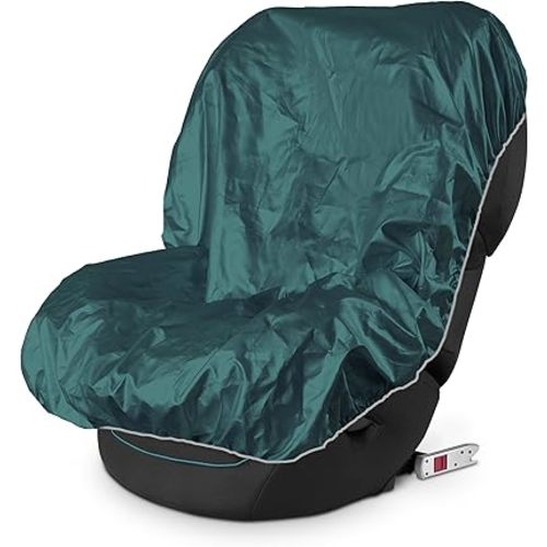 EcoNour Baby Car Seat Sun Shade Cover | Infant Car Seat Heat Protector | Reflective Shield Keeps Baby Seat Cool | UV Protection Cover for Travel | Green