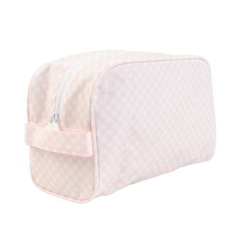 NameDropper- Apple of My Isla Dopp Kit Pink Gingham