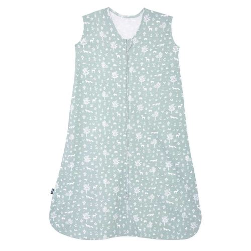 HALO SleepSack, 100% Cotton Wearable Blanket, Swaddle Transition Sleeping Bag, TOG 0.5, Sage Woodland, Large, 12-18 Months