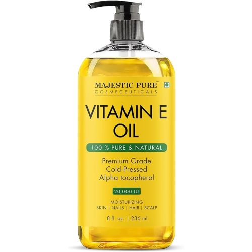 Majestic Pure Vitamin E Oil 100% Pure & Natural Body Oil - 8 Fl Oz