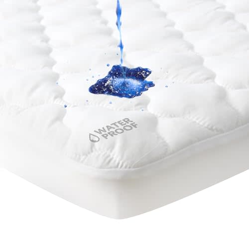 Moonsea Waterproof Pack and Play Sheets Compatible with 4moms Breeze Plus Playard & Breeze GO Playard, Pack and Play Mattress Pad, White