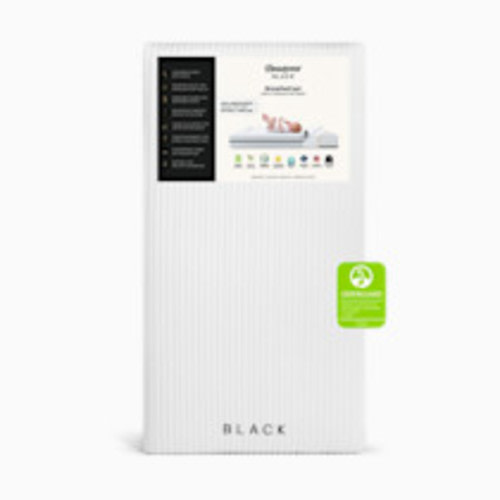 Delta Children Beautyrest Black BreatheCool 2-Stage Crib and Toddler Mattress - White
