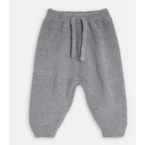 Boxy Lounge Pants - Fuzzy - 6-9m Gris