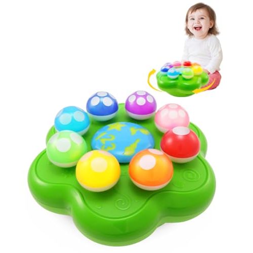 BEST LEARNING Mushroom Garden - Interactive Educational Light-Up Toddler Toys for 1 to 3 Years Old Toddlers - Colors, Numbers, Games & Music for Kids - Ideal Baby Toy Birthday Gift