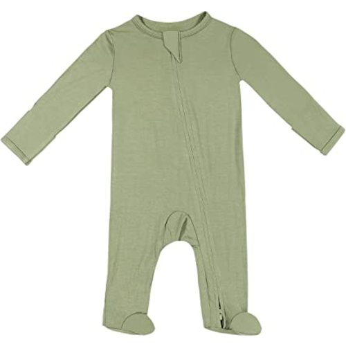 Baby Footed Pajamas with Mittens, Soft Bamboo Viscose One-Piece Romper for Newborn Infant