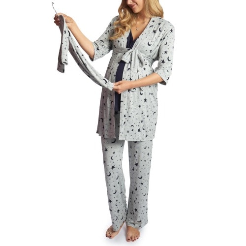 Analise During & After 5-Piece Maternity/Nursing Sleep Set, Small