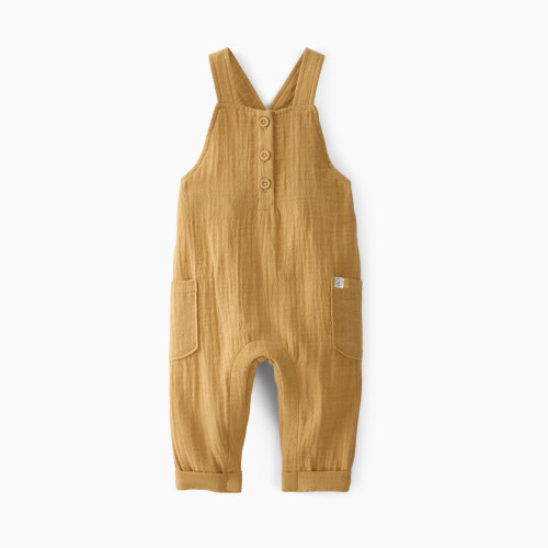 Carter's Little Planet Organic Cotton Gauze Overall Jumpsuit - Yellow, 9M