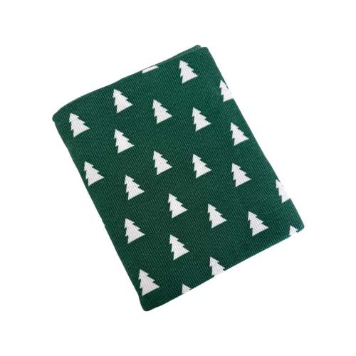 Organic Cotton Waffle Swaddle, Spruce Trees