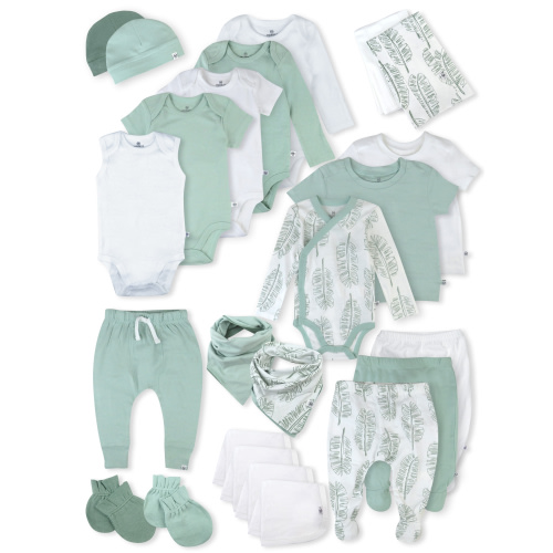 Honest Baby Clothing Gender Neutral Organic Cotton Over the Top Gift Set, 24 Piece (Newborn-6 Months)